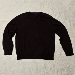 J. Crew Dark Brown Sweater (cotton and cashmere)